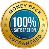 Money-back satisfaction seal